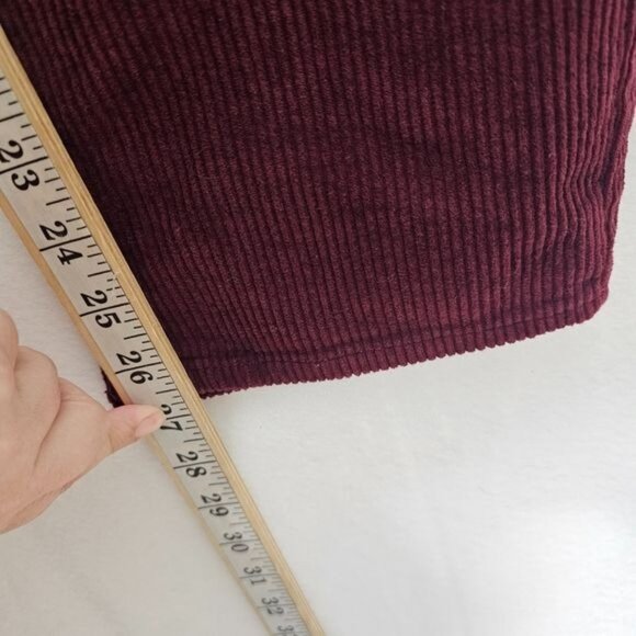 Empyre Vintage Y2K Red Corduroy High Waisted Relax Pants 30 - Picture 6 of 13